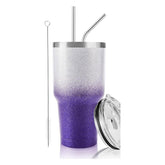 30 oz Purple Glitter Stainless Steel Tumbler